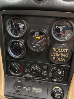 NB Miata gauge panel for radio delete