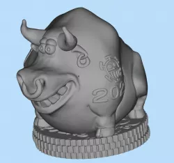 New year symbol BULL