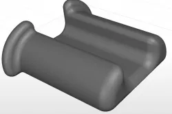 Oculus Touch controller strap guide for camera grip