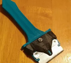 Single-edge razor scraper