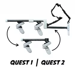 Sleek DUAL gun stock for Quest 1 and Quest 2