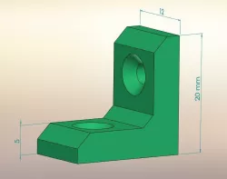 Small bracket 20x12x5 mm