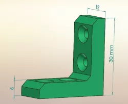 Small bracket 30x12x6 mm