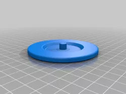Small Turntable with Printed Bearing featuring lube ports
