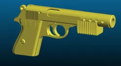 Star Wars inspired heavy blaster pistol BlasTech PK-184 - Kitbash