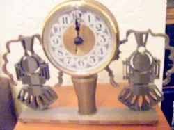 steampunk train clock