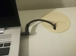 Table cable pass-through (IKEA)