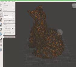 WireFrame Blink Fox