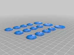 Wrapped Button Blanks - Domed