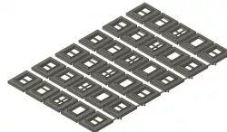 Z Scale Windows to fit 6.5 tall x 4.5mm wide hole