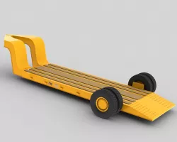 130T Mining equipment trailer