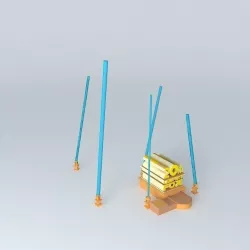 20th century fox logo 3D model