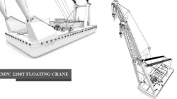 2200t floating crane