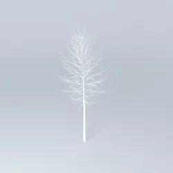 3D tree without leaves 3D model