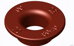 A test part for checking max overhang angle on a 3D printer