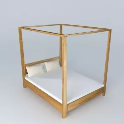 Amsterdam canopy bed  3D model