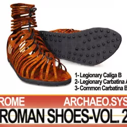 Ancient Roman Shoes Vol 2 Caligae Carbatinae 3D model