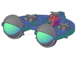 Animatronic eye mechanism