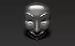 Anonymous Mask Low-poly  3D model