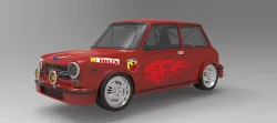 Autobianchi A112 1971 abart 3D model