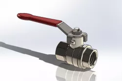 Ball valve 2-way manual G1/2" Brass Nickel plated