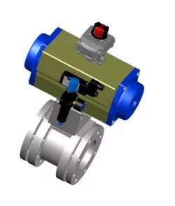 BALL VALVE, ACTUATOR AND POSITIONER DN100