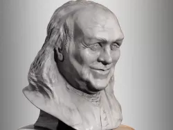 Benjamin Franklin Bust 3D model