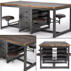 Big desktop Rupert in the industrial style 3D model