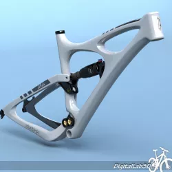 Bike Frame Mojo HD White 3D model