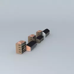Block building 3D model