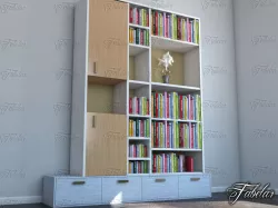 Bookshelf 3D model