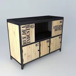 Buffet Docks Maisons du monde 3D model