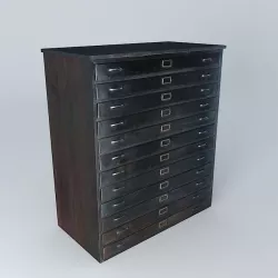 Cabinet Edison Maisons du Monde 3D model