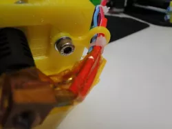 Cable guide, thermistor and heater
