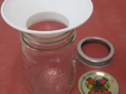 Canning Funnel for Pint or Half Pint Wide Mouth Ball or Mason Jar