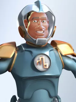 Cartoon Spaceman 3D model