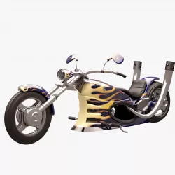 Chopper 006 Fire 02 3D model