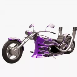 Chopper 007 Fire 03 3D model