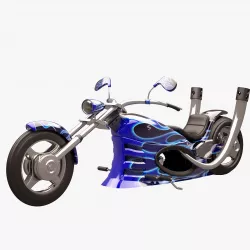 Chopper 008 Fire 04 3D model