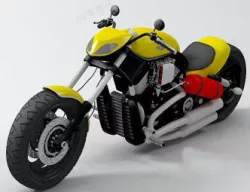 Chopper bike 3D model