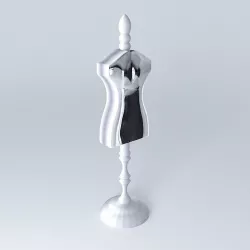 Chrome 3D model