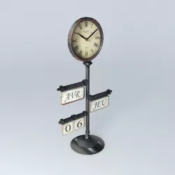 Clock calendar ZOE 3D model