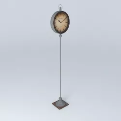 clock up houses the world  3D model