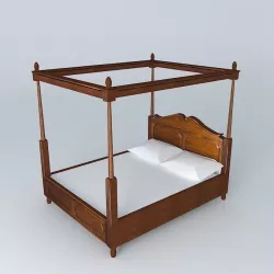 Colonies Canopy bed Houses of the world 3D model