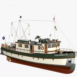 Columbia Mission Boat  3D model