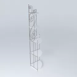 Corner shelf Luberon houses the world 3D model