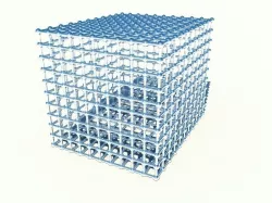 cube grid 3D model