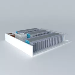 Data Center Room 3D model