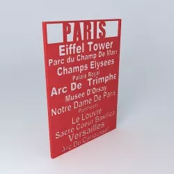 DECO WALL IN LOVE PARIS 3D model