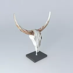 decorative fabric buffalo 3D model
